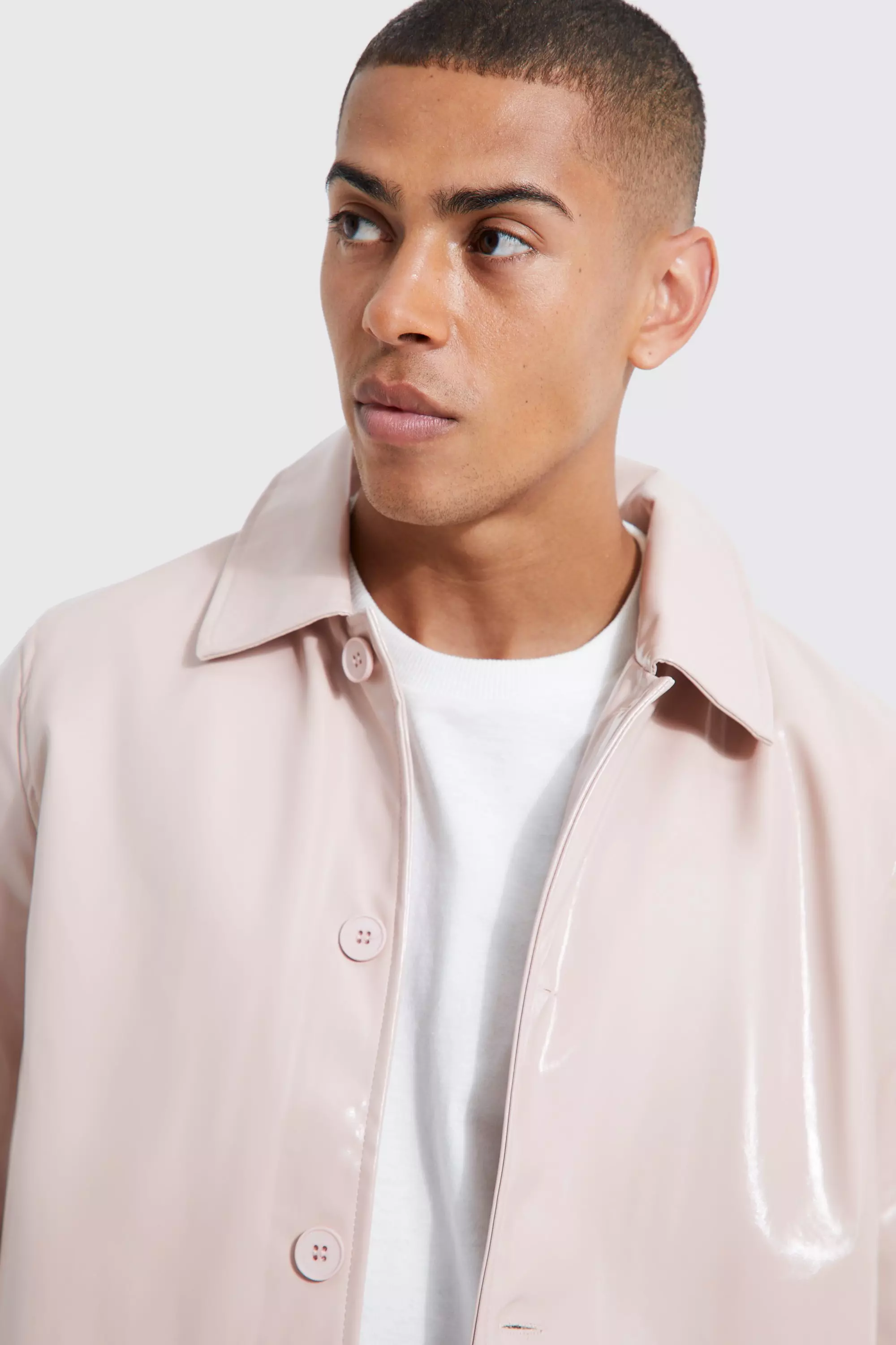 Dusky cheap pink raincoat